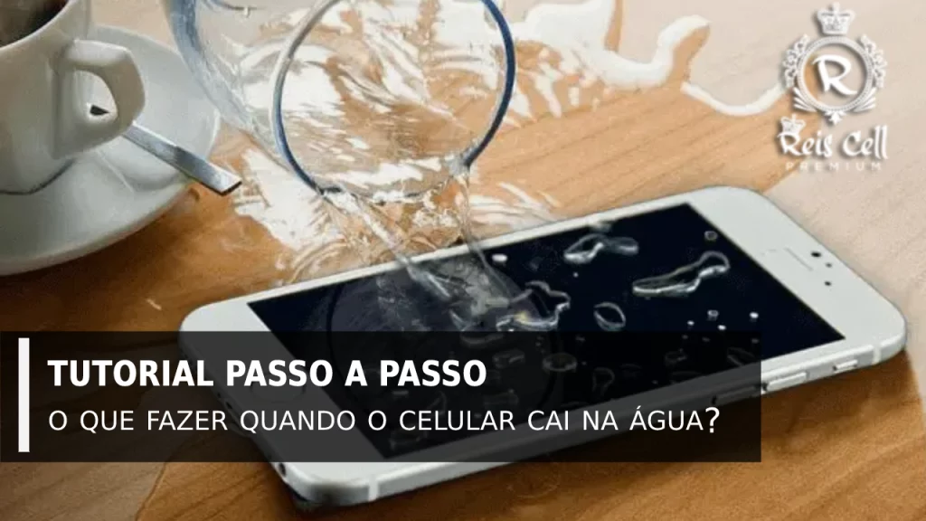 o que fazer quando o celular cai na água
