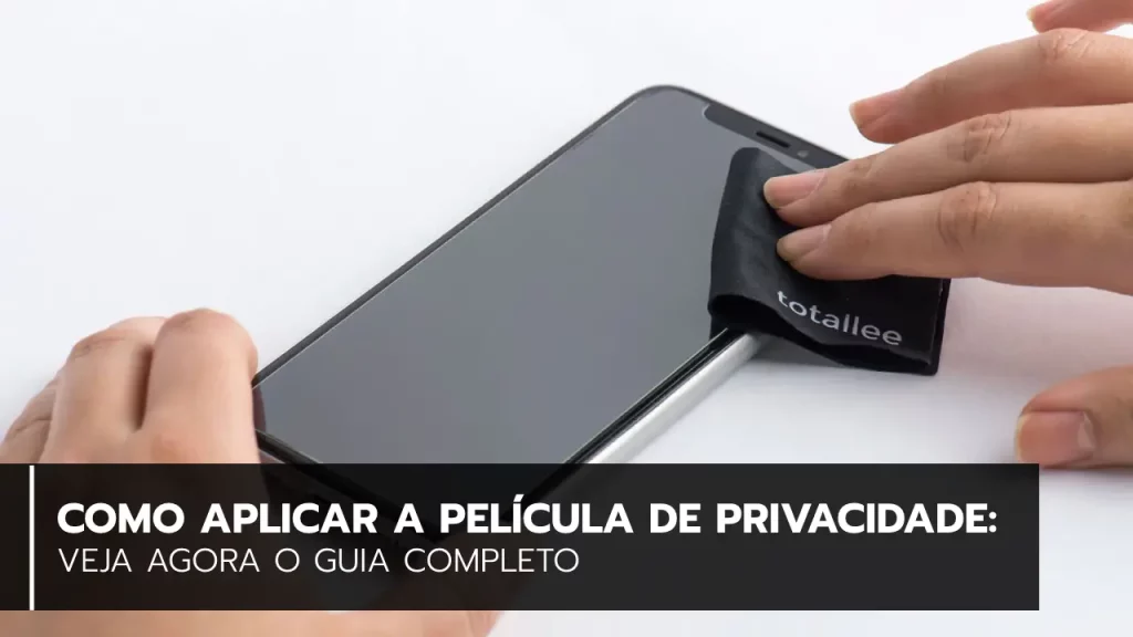 aplicação da película de privacidade