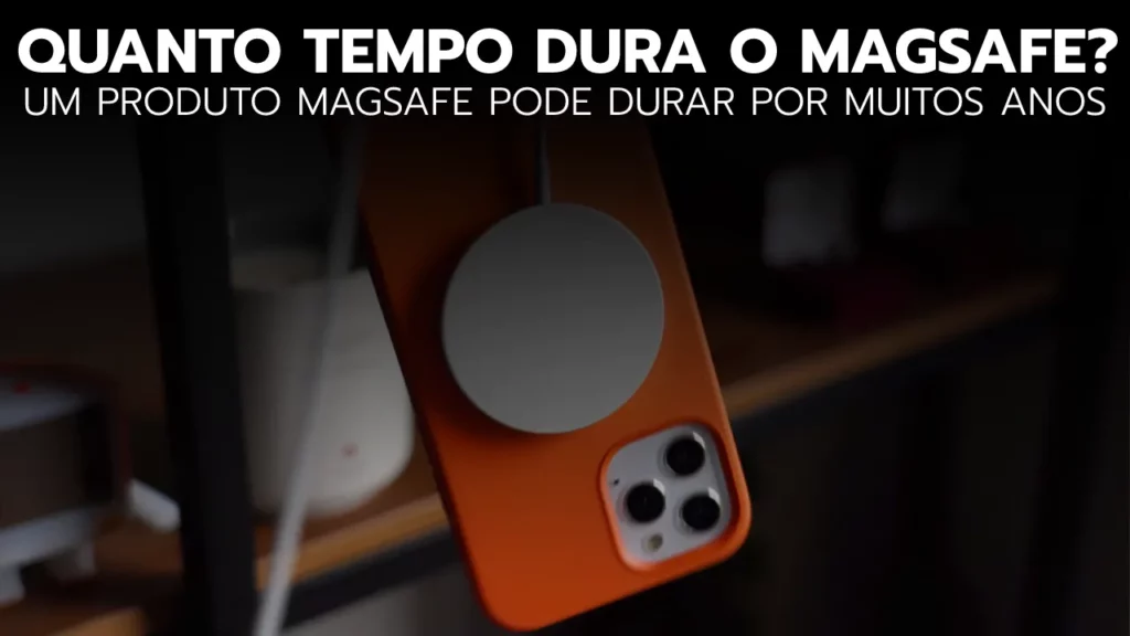  Um carregador MagSafe bem conservado.