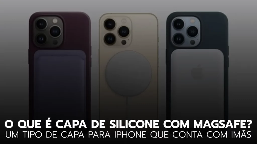  Capa de silicone MagSafe para iPhone