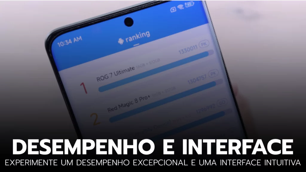 Uma captura de tela da interface do usuário do Xiaomi 13 Ultra, mostrando seu desempenho rápido e fluidez.