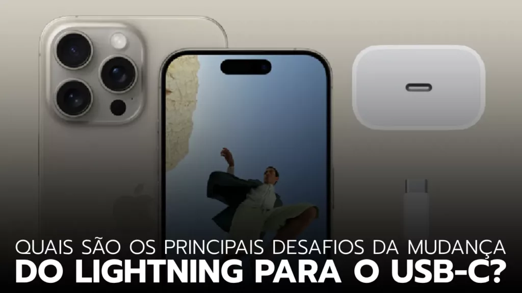 iphone 15 ao lado de seu carregador